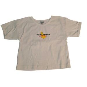 Vintage 90s Mount Gay Rum Barbados Crop Tee Made in USA Medium